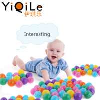 YiQiLe high quality kids plastic game toys plastic game ball PE ocean ball for kindergarten funny durable playing for sale