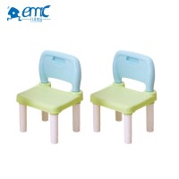 Folding height adjustable kids cartoon study table and chair set