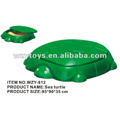 Children turtle play sandbox