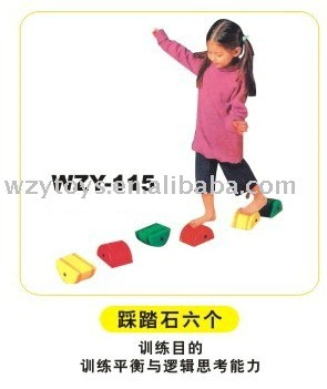 Children Playground plastic balancing stones Stepping stones