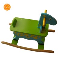 wooden rocking horse kids' wooden rocking horse toy, cheap wooden baby rocker animal ride educational toys for kids