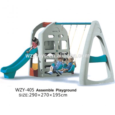 Popular kids garden playground swing and slide