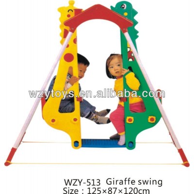 Double seats giraffe swing