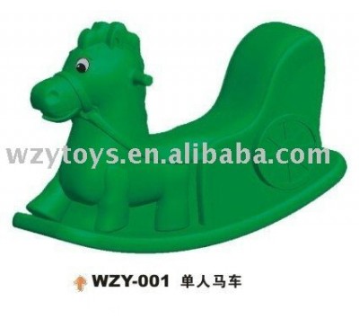 Kids plastic rocking horse, ride on animal toy